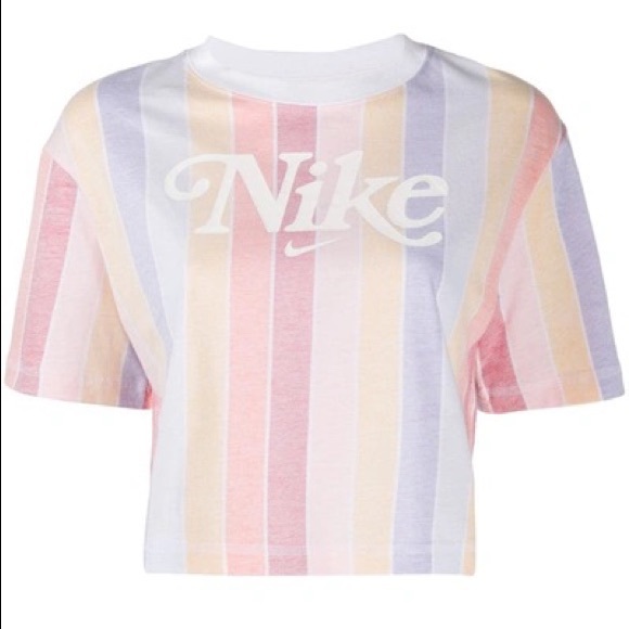 nike retro rainbow crop tee - Picture 2 of 7